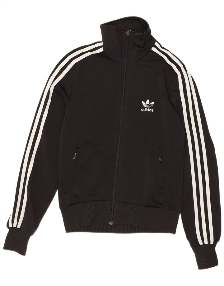 Jachetă de top pentru trening grafic Adidas pentru femei EU 36 Poliester negru mic