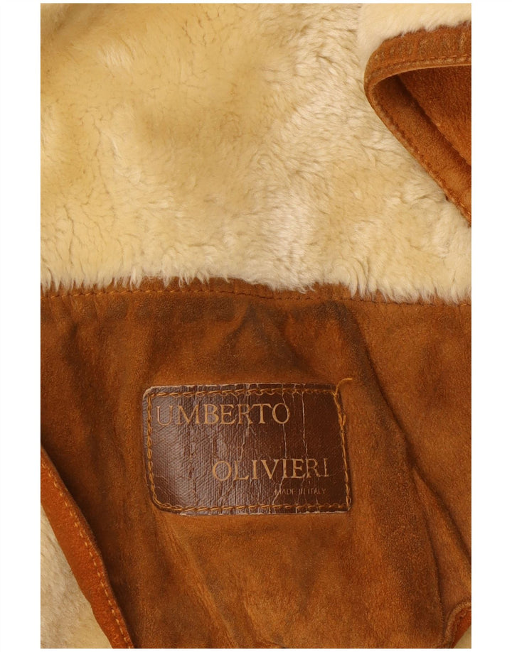 Umberto Olivieri Jachetă supradimensionată pentru femei IT 40 Small Brown
