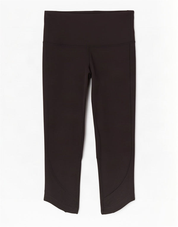 Leggings Capri Lululemon pentru femei US 6 Medium Black Nylon