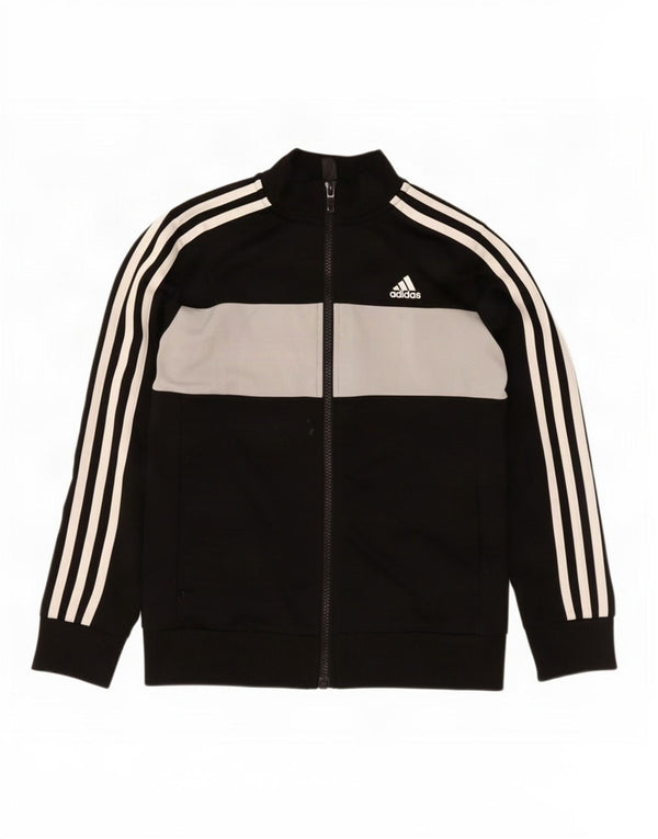 Jachetă de trening pentru băieți Adidas 9-10 ani, negru, poliester