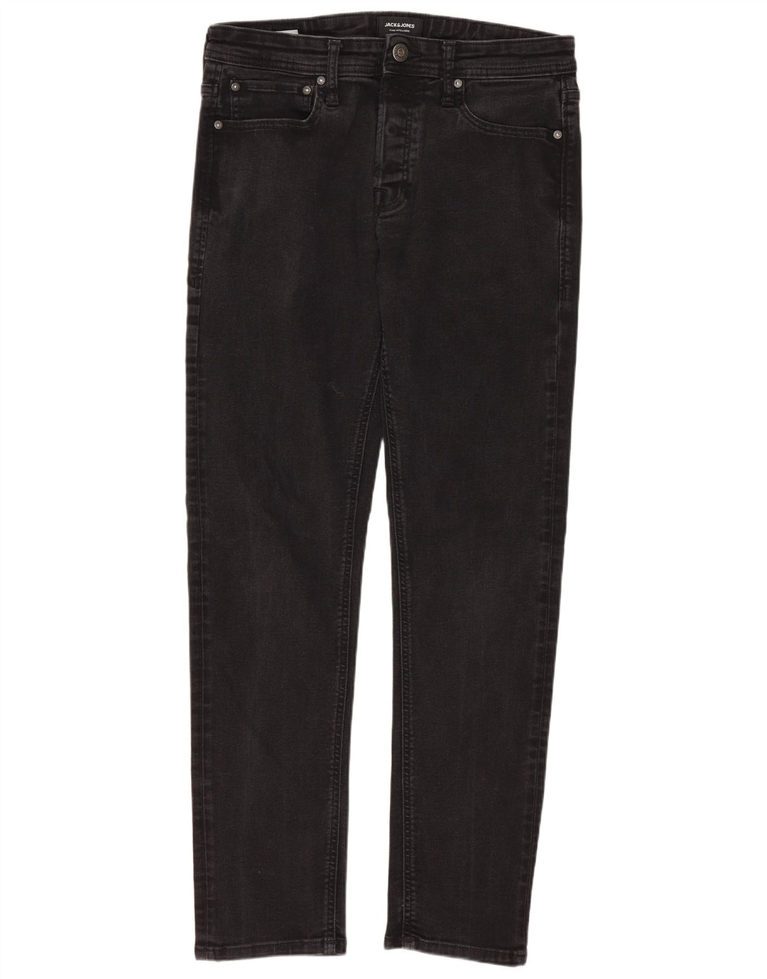 Blugi slim pentru bărbați Jack & Jones W32 L32 bumbac negru