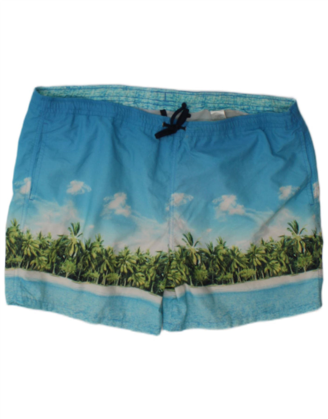 Marks & Spencer Pantaloni scurți de înot grafic pentru bărbați XL, albastru, poliamidă, plajă