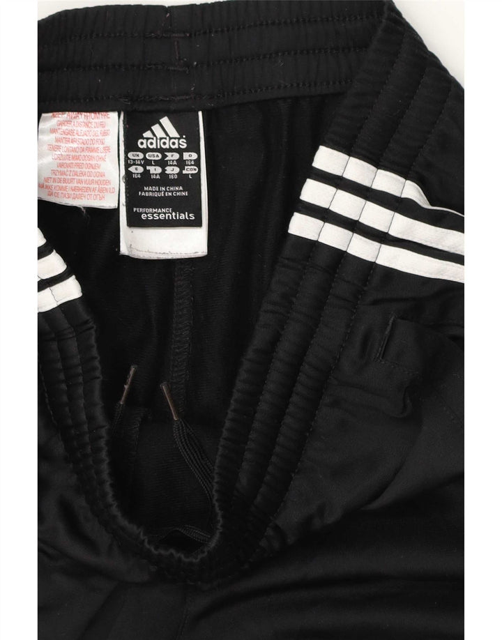 Pantaloni de trening Adidas fete 13-14 ani poliester negru