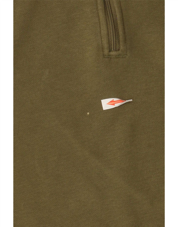 Pulover Adidas pentru femei, supradimensionat, cu fermoar, cu gât, UK 12 Medium Khaki