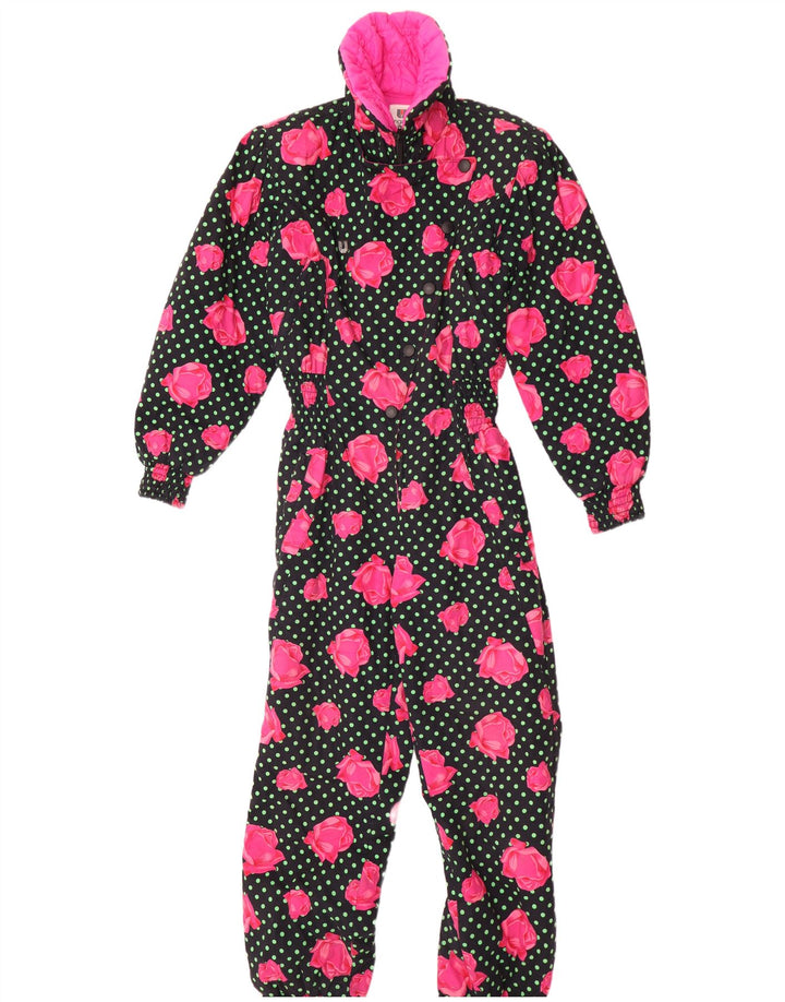 Salopetă de schi pentru femei Ungaro IT 44 Medium Black Floral Bumbac