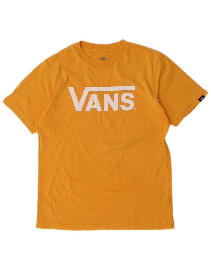 VANS Tricou grafic pentru femei Top UK 10 Small Yellow Bumbac