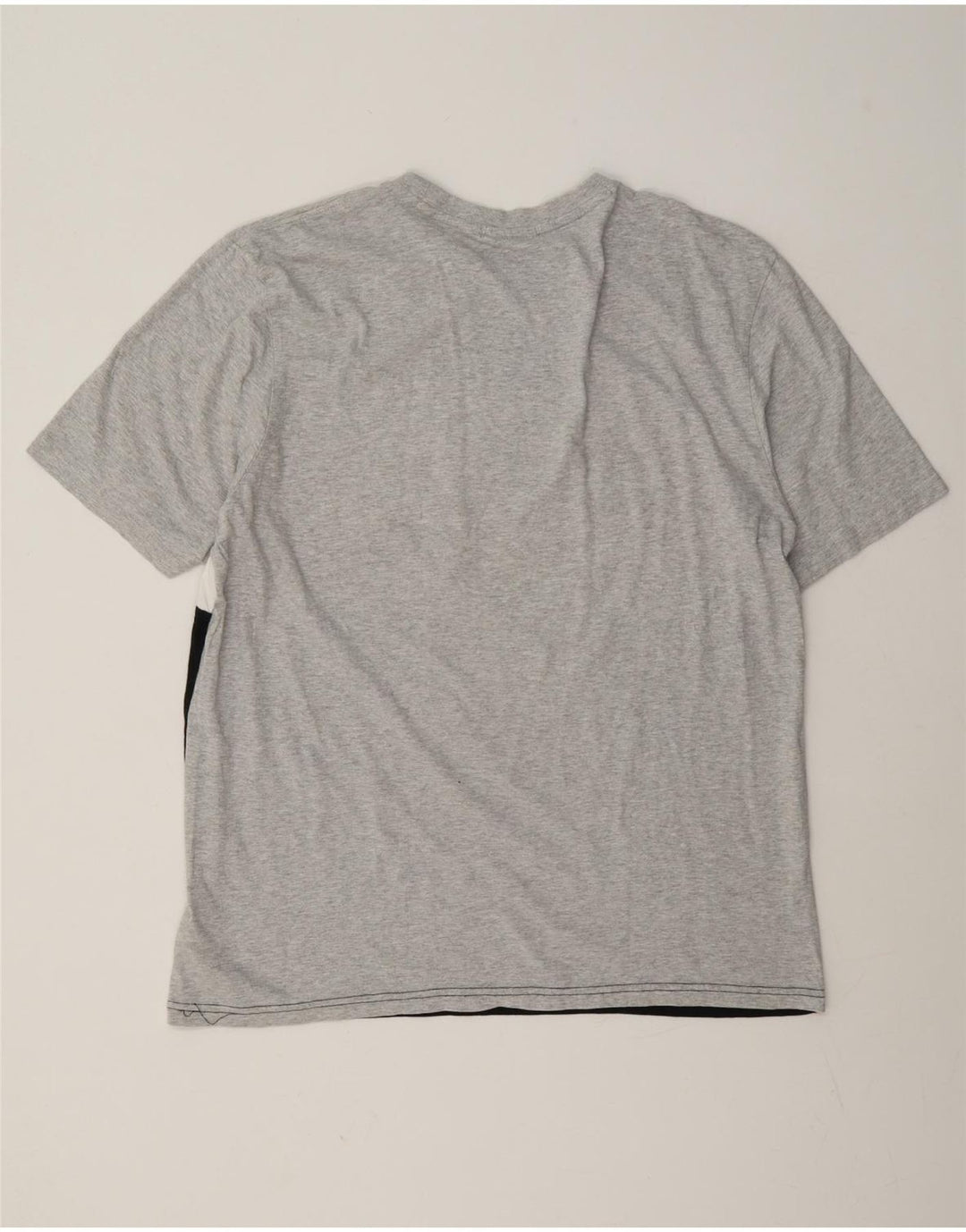 Tricou grafic Fila pentru bărbați Top mare, gri, bumbac color bloc