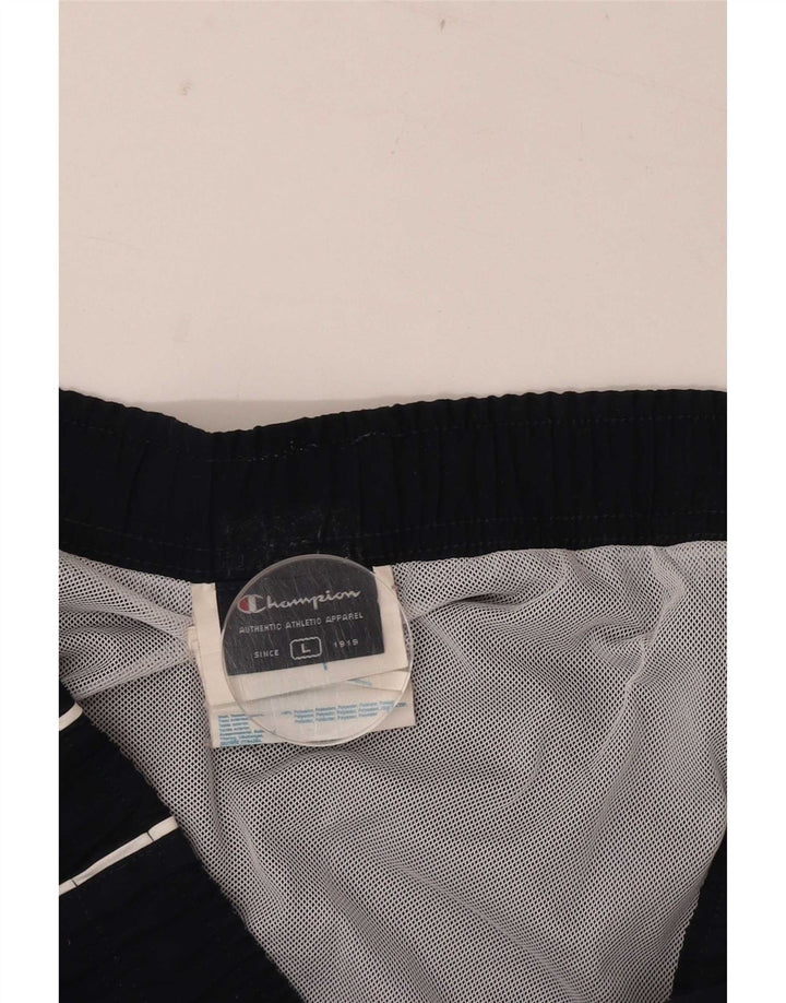 Pantaloni scurți de înot grafic pentru bărbați Champion, mari, albastru, poliester color bloc