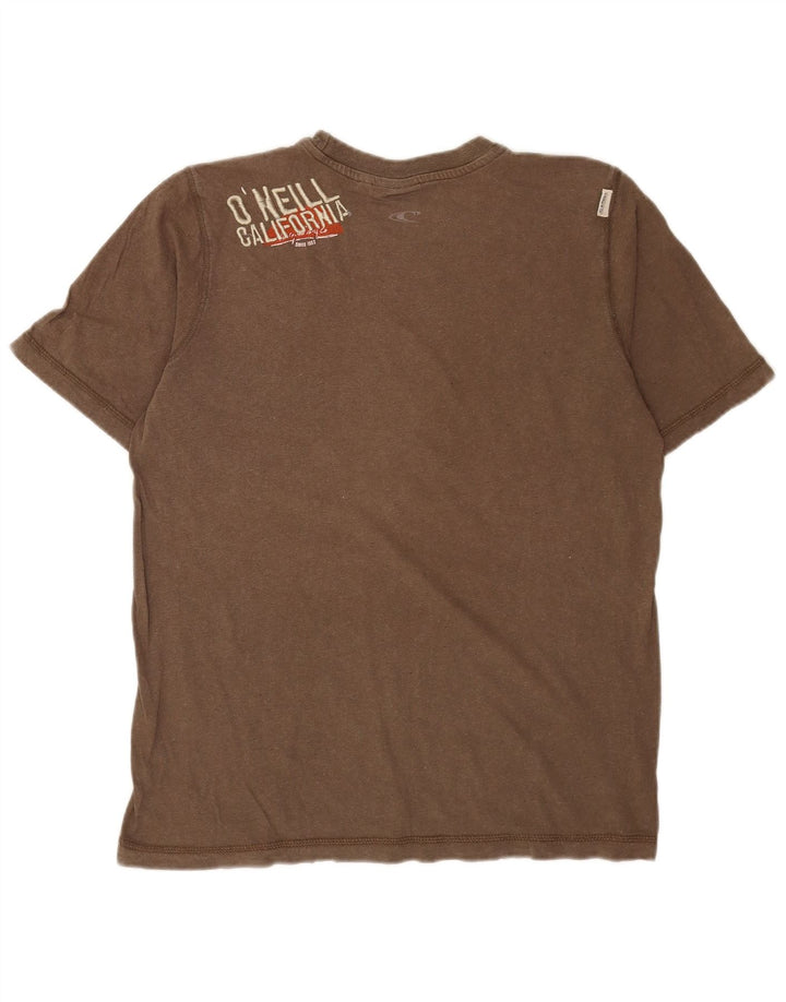 Tricou grafic pentru bărbați O'Neill Top din bumbac gri mediu