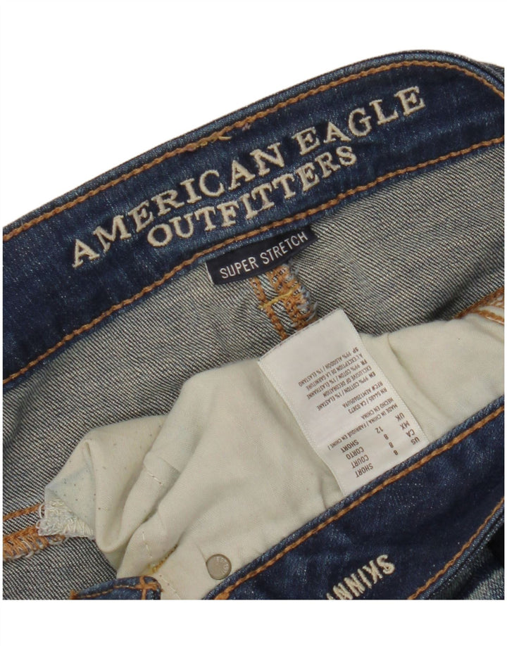 AMERICAN EAGLE Blugi skinny pentru femei UK 12 Medium W28 L27 Bleumarin Bumbac