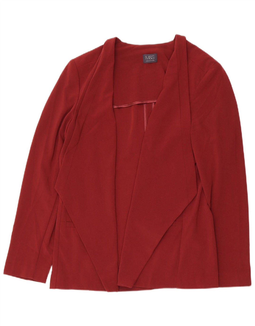 Cardigan pentru femei Marks & Spencer, Marea Britanie 16, Poliester mare bordeaux