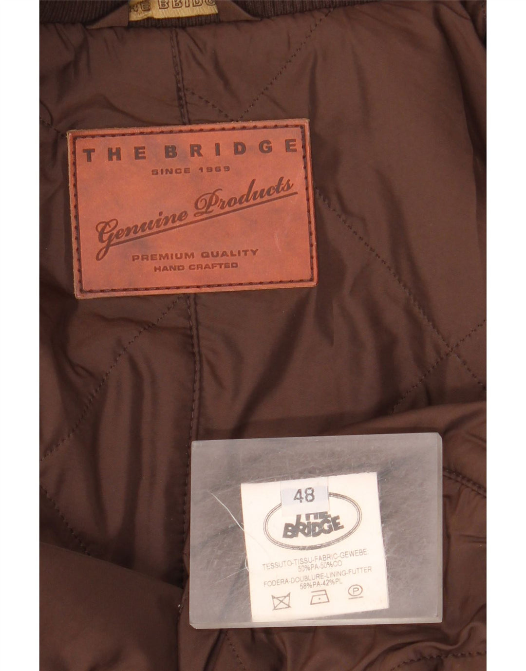 Jachetă de vânt căptușită pentru bărbați The Bridge IT 48 Medium Kaki Poliamidă