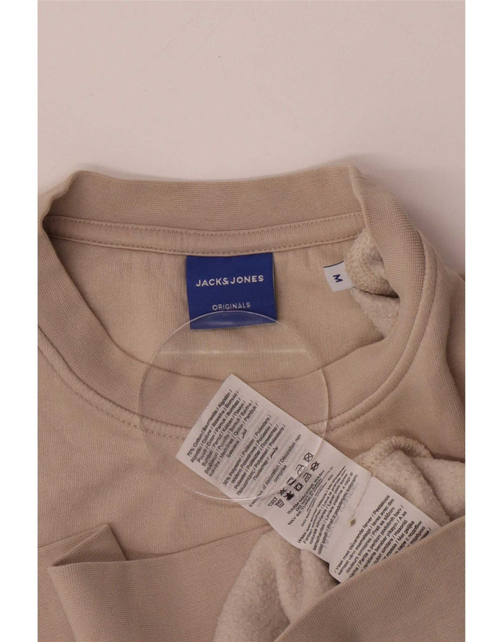 Pulover Jack & Jones pentru bărbați, bumbac, bej mediu
