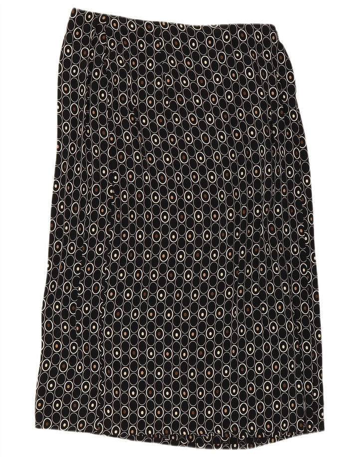 Fusta dreaptă pentru femei Marks & Spencer UK 14 Medium W30 Negru Geometric