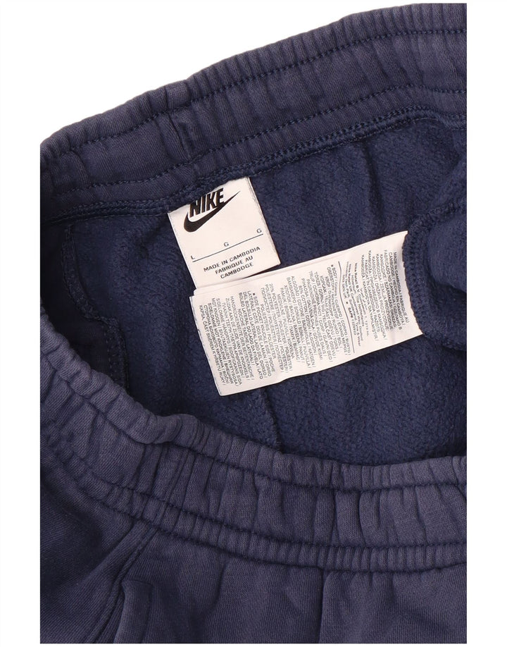 Pantaloni de trening pentru bărbați NIKE Pantaloni de jogging mari, bleumarin, bumbac