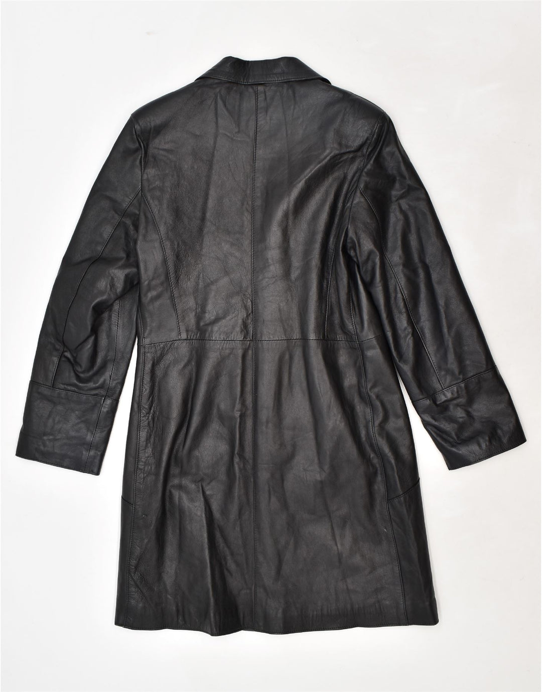 Palton din piele pentru femei VINTAGE IT 48 XL din piele neagră