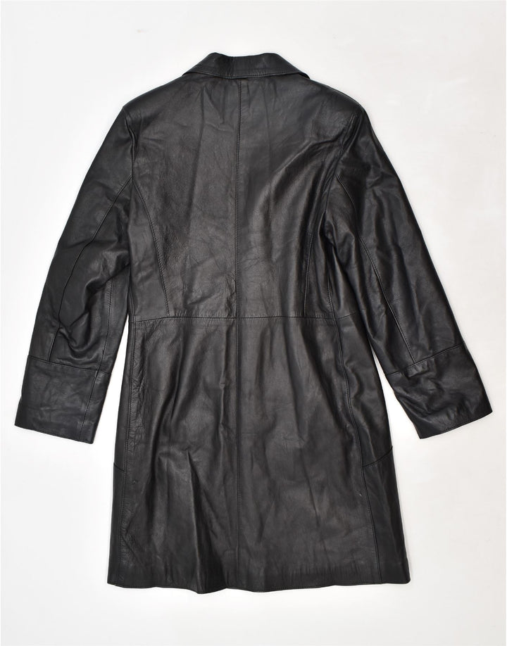 Palton din piele pentru femei VINTAGE IT 48 XL din piele neagră
