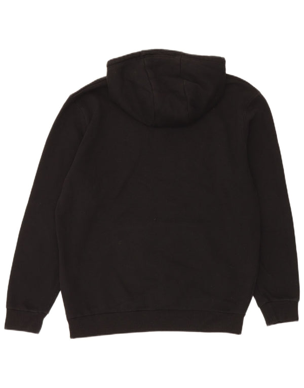 Pulover cu glugă cu grafic pentru femei Ellesse UK 14 Sport mare din bumbac negru