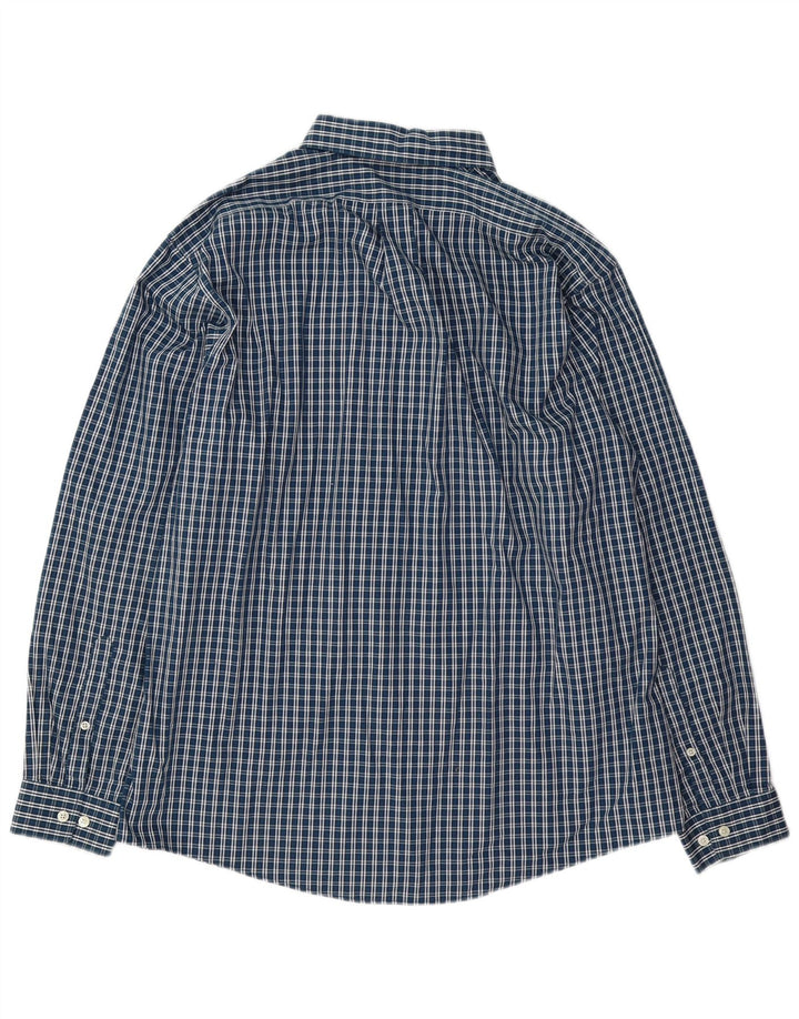 Cămașă pentru bărbați Eddie Bauer, în formă relaxată, mare, albastru bleumarin, bumbac