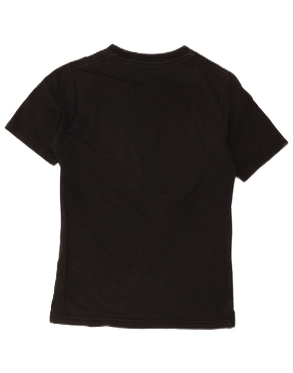 Tricou grafic personalizat Vans Boys Top 8-9 ani mic bumbac negru