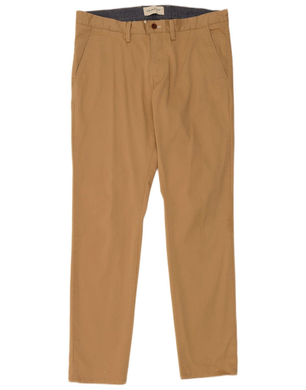 Pantaloni chino pentru bărbați Gant Slim Fit L34 L32 bumbac bej