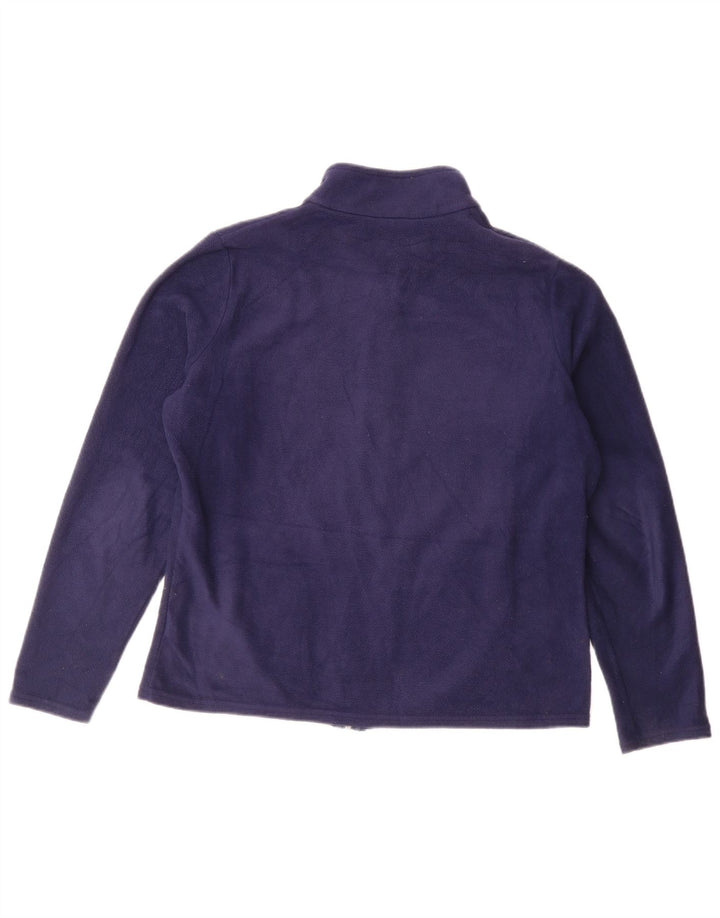M & S Jachetă fleece pentru femei UK 16 mare bleumarin