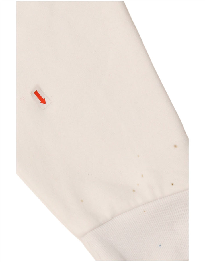 Pulover Hollister pentru bărbați, mare, alb, din bumbac