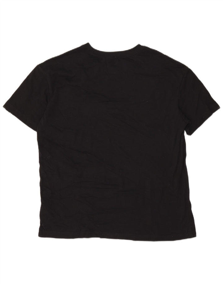 Tricou grafic Nike pentru bărbați Top mediu negru bumbac