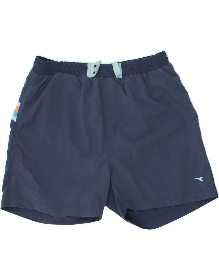Pantaloni scurți de înot DIADORA pentru bărbați, mari, albastru, poliamidă cu dungi