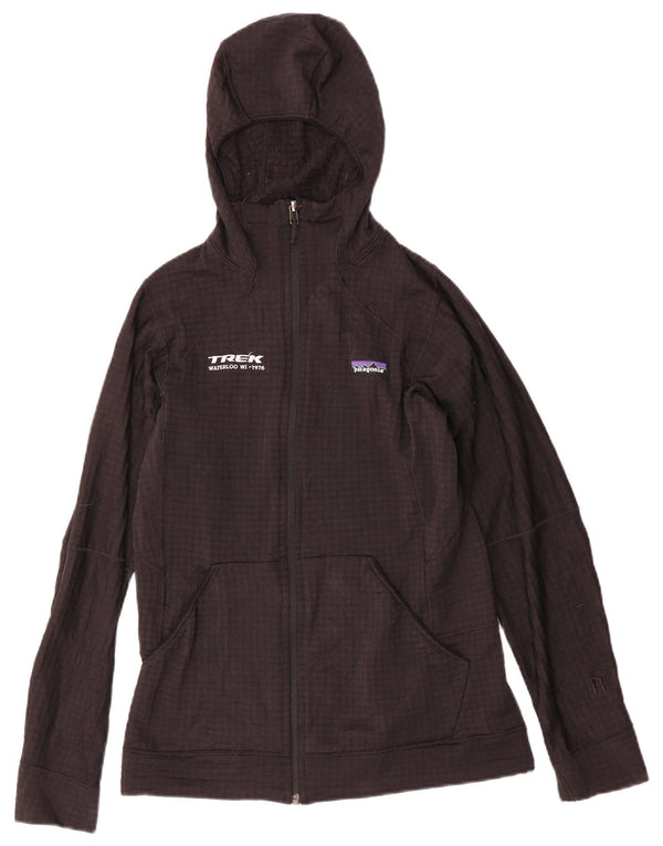 Jachetă de trening cu glugă Patagonia pentru femei UK 10 Small Black Check