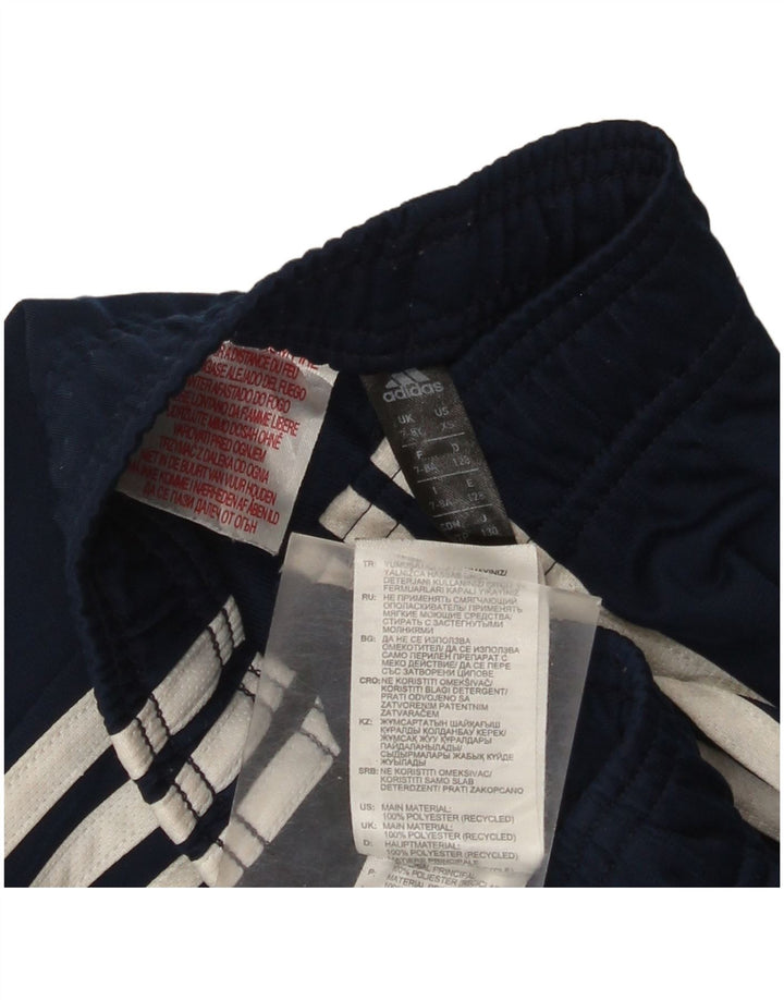 Pantaloni de trening Adidas baieti 7-8 ani poliester bleumarin