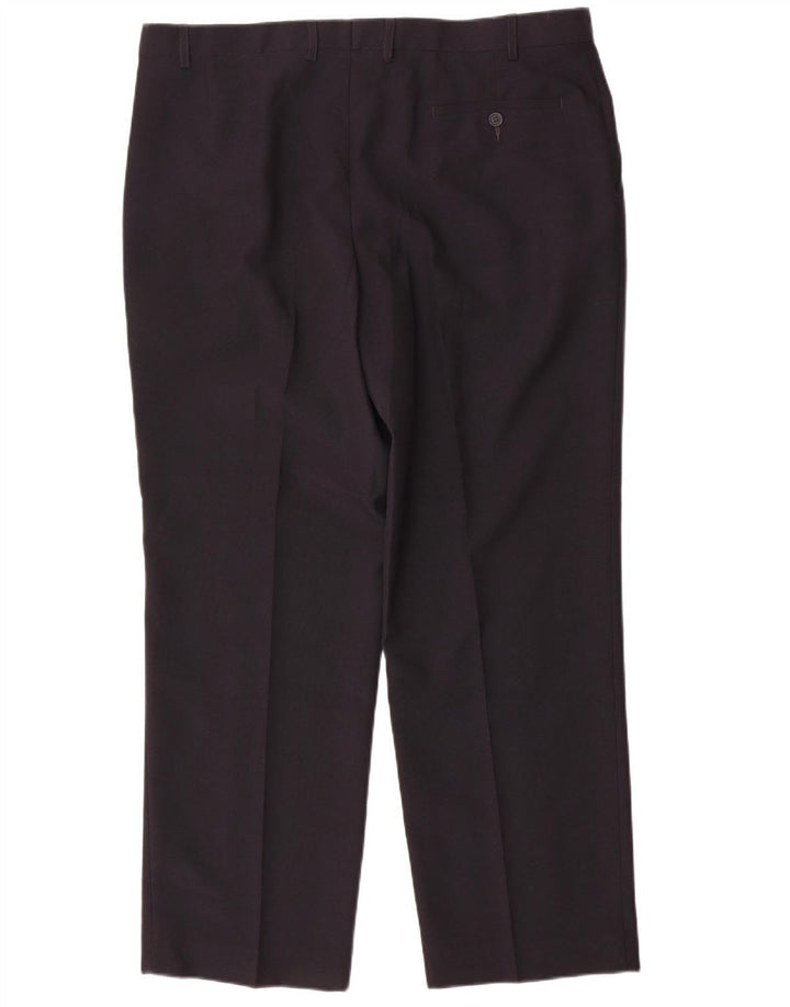 Marks & Spencer Pantaloni drepți pentru bărbați L40 L31 Poliester bleumarin