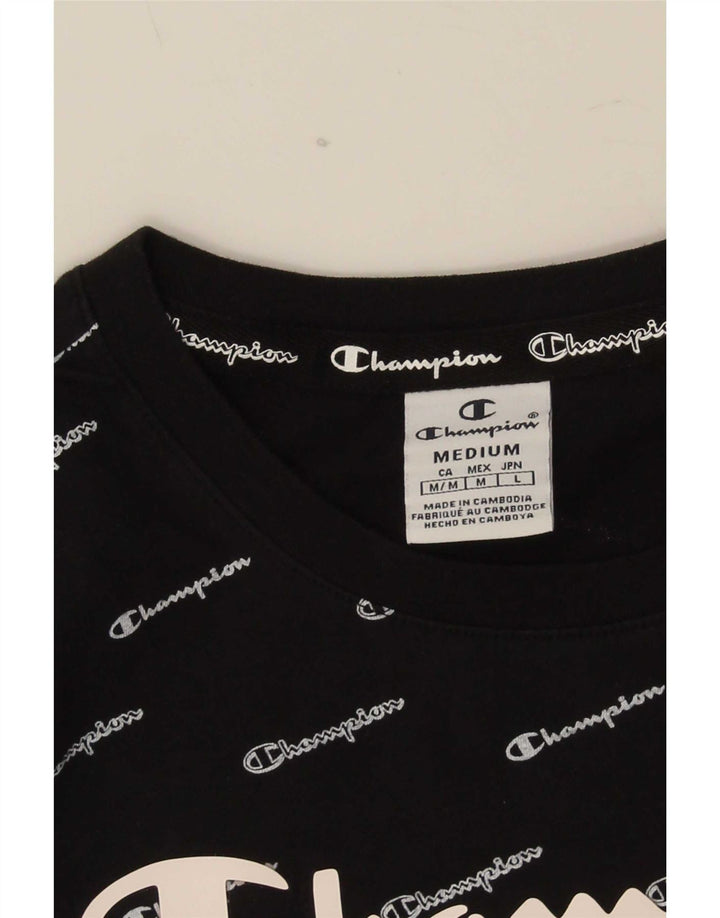Tricou grafic Champion pentru femei Top UK 12 Medium Black