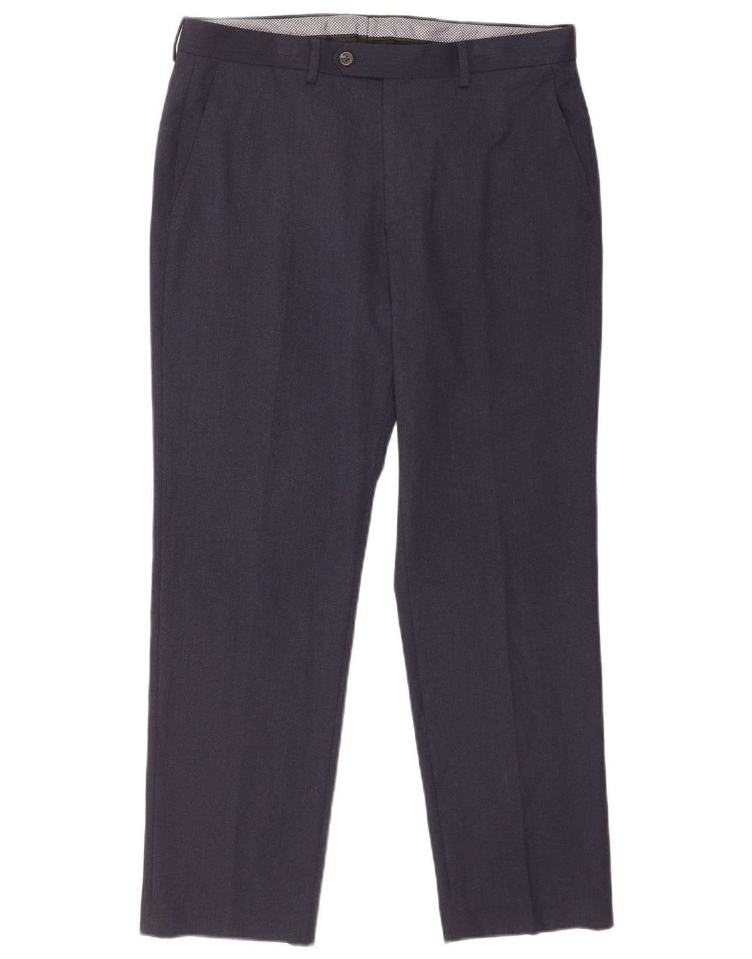 Pantaloni de costum Chaps pentru bărbați, drepti, cu croiala normală, L34 L30, poliester bleumarin