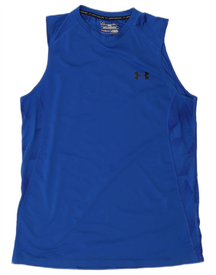Vesta Under Armour pentru bărbați Heat Gear Top Medium Blue Geometric Poliester