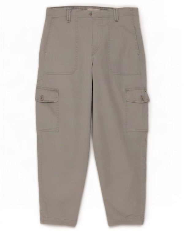 Pantaloni cargo crop pentru femei Marks & Spencer UK 14 Medium W30 L25 Gri