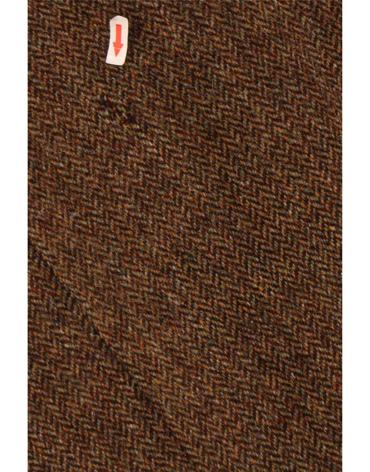 Jachetă pentru bărbați Harris Tweed, cu 2 nasturi, UK 40, lână mare, maro, în spinare