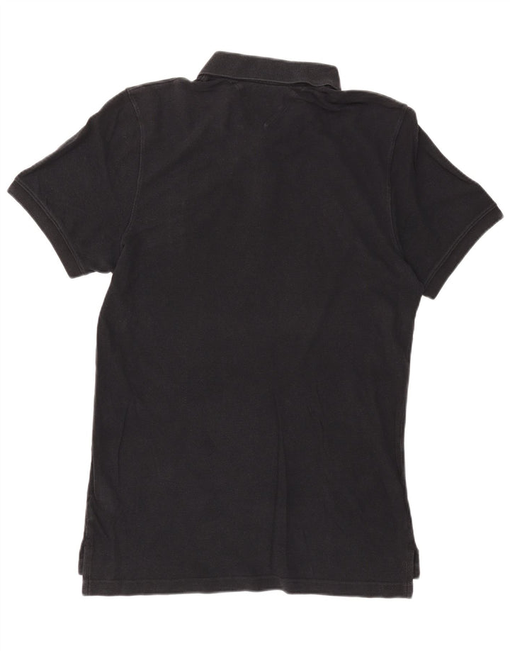 Tricou polo TOMMY HILFIGER pentru bărbați, bumbac negru mare