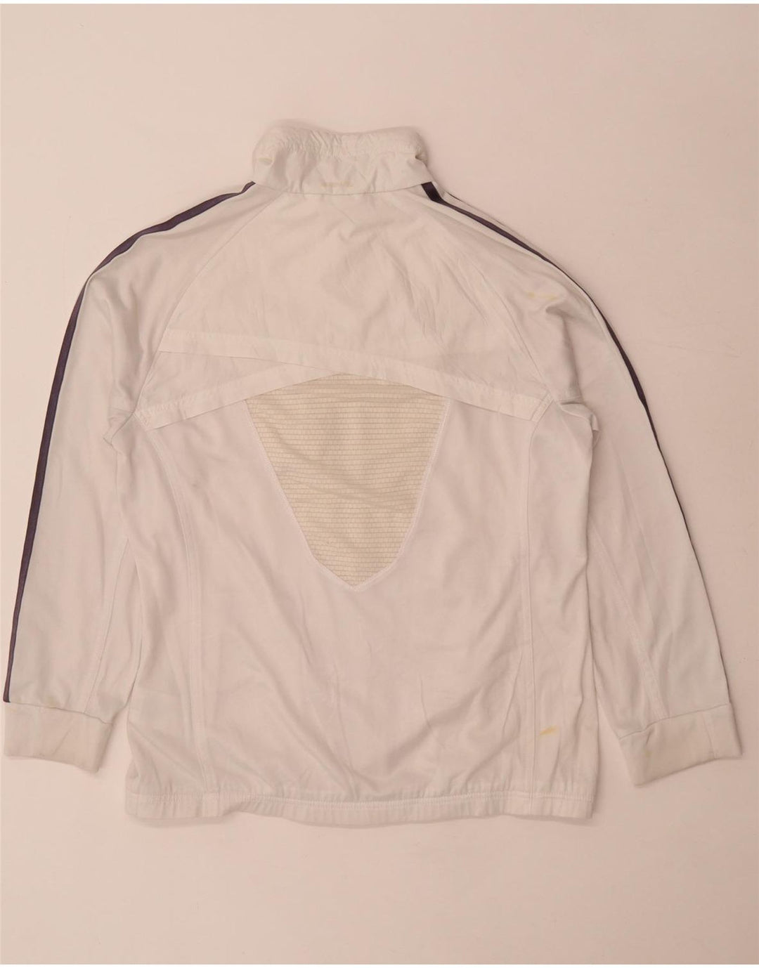 Jachetă de top pentru trening Climalite pentru femei Adidas UK 14 Poliester alb mare