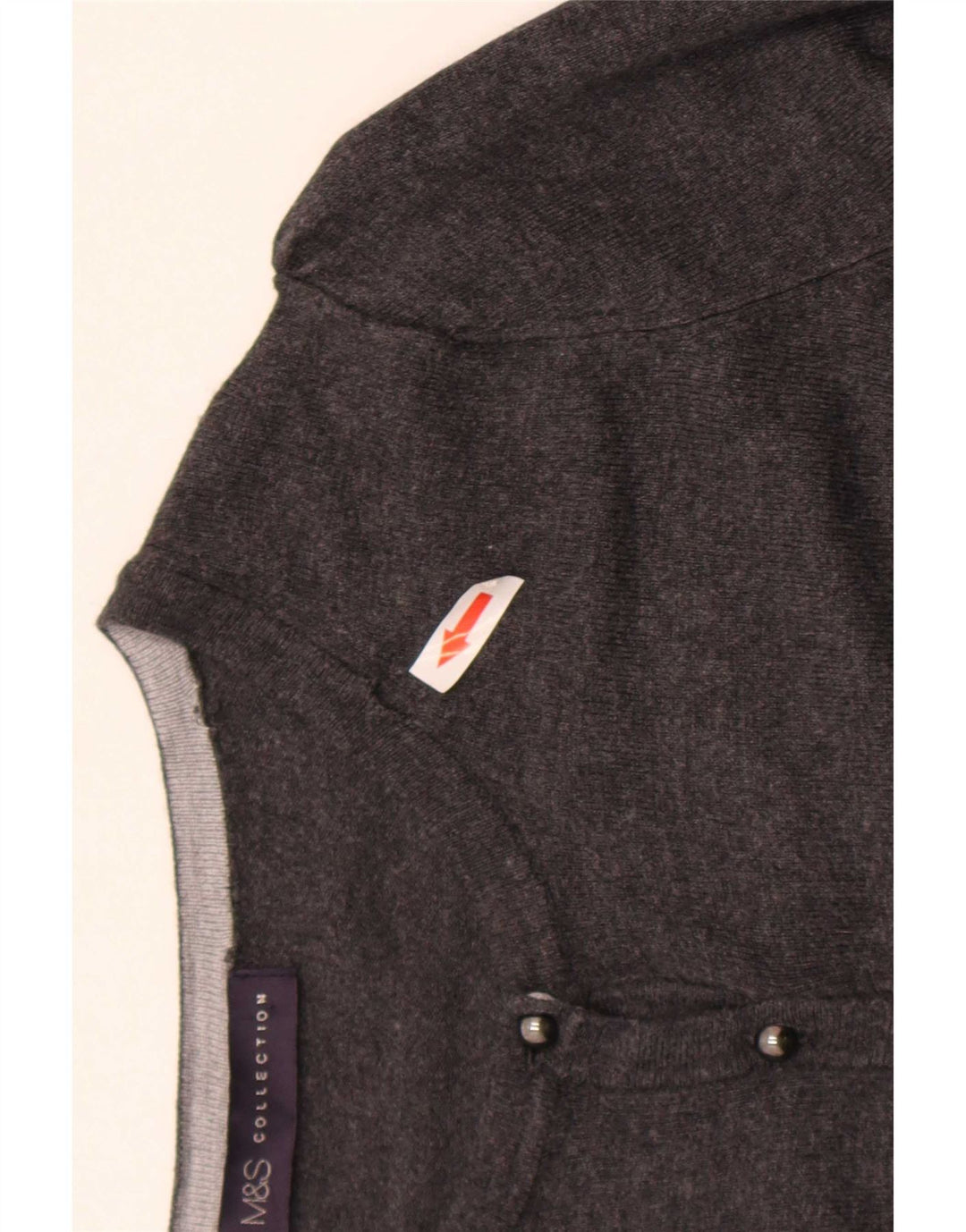 Pulover cardigan pentru femei Marks & Spencer UK 8 mic, gri, viscoză
