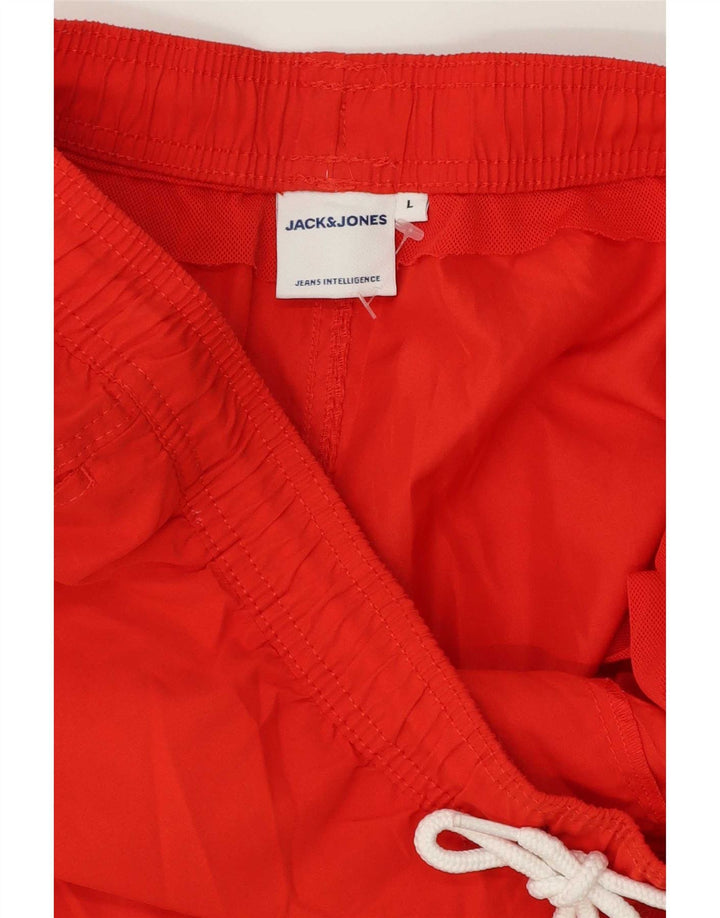 Pantaloni scurți de înot Jack & Jones pentru bărbați, roșii mari