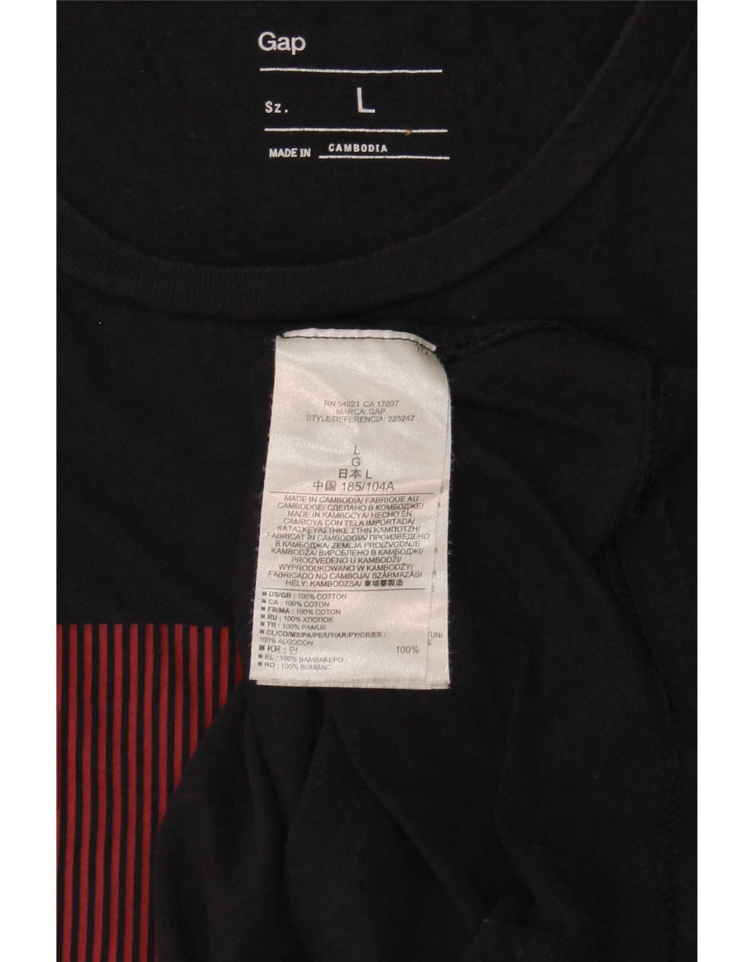 Tricou grafic pentru bărbați Gap Top mare din bumbac bleumarin