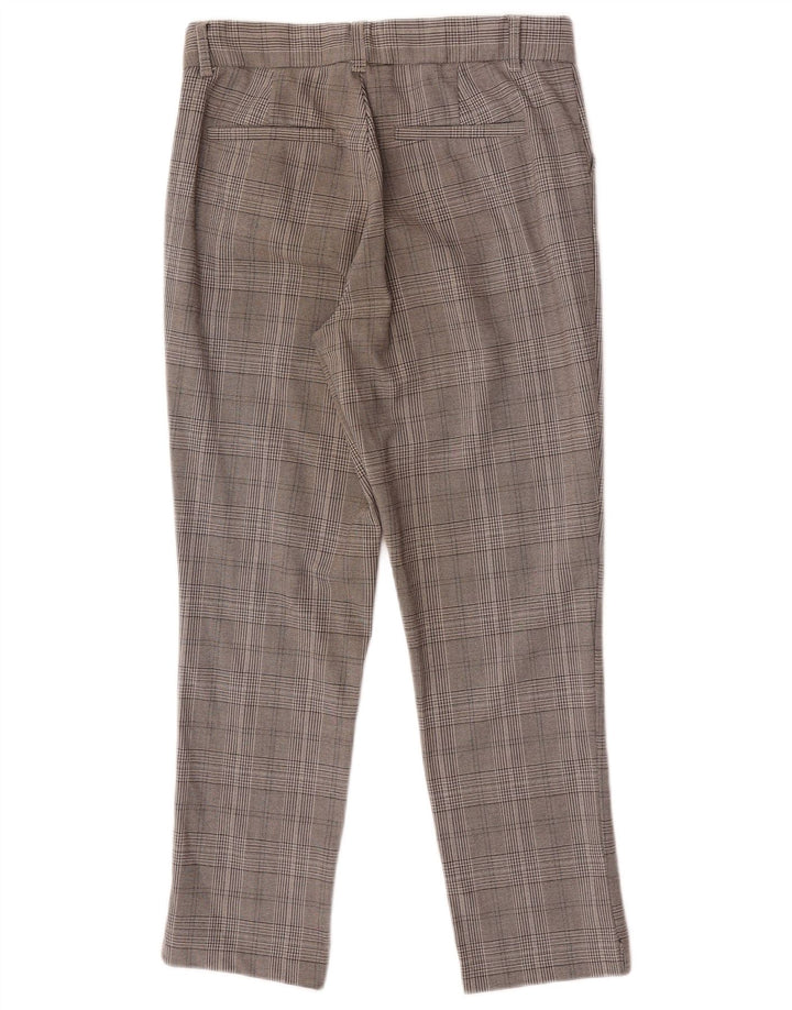 Pantaloni chino slim pentru femei Zara Mici L26 L25 Gri Check