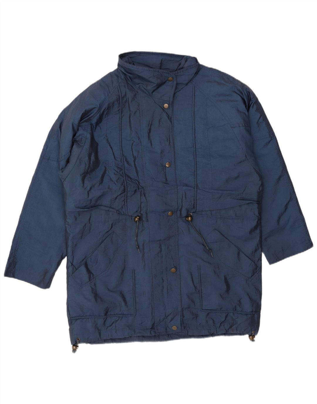 LONDON FOG Jachetă de vânt supradimensionată pentru femei UK 10 Small Bleumarin