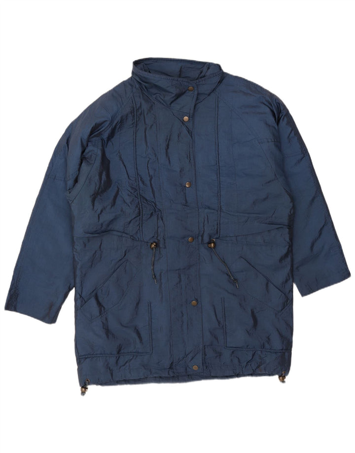 LONDON FOG Jachetă de vânt supradimensionată pentru femei UK 10 Small Bleumarin