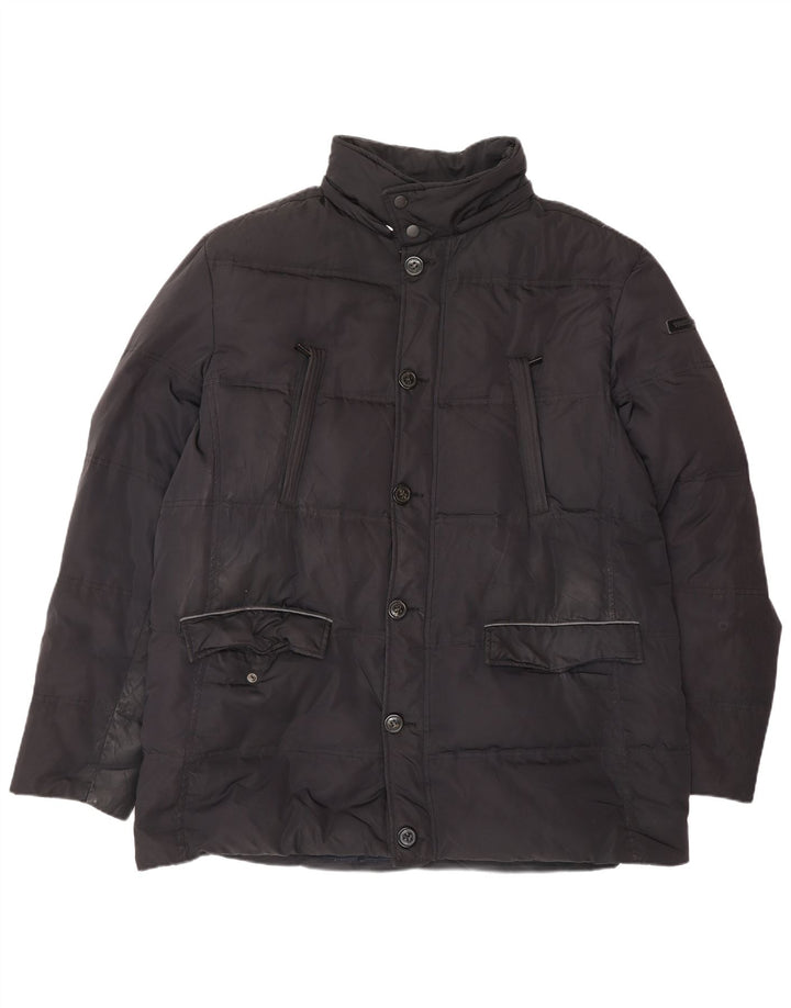 Jachetă căptușită pentru bărbați TRUSSARDI JEANS IT 56 3XL Poliester negru