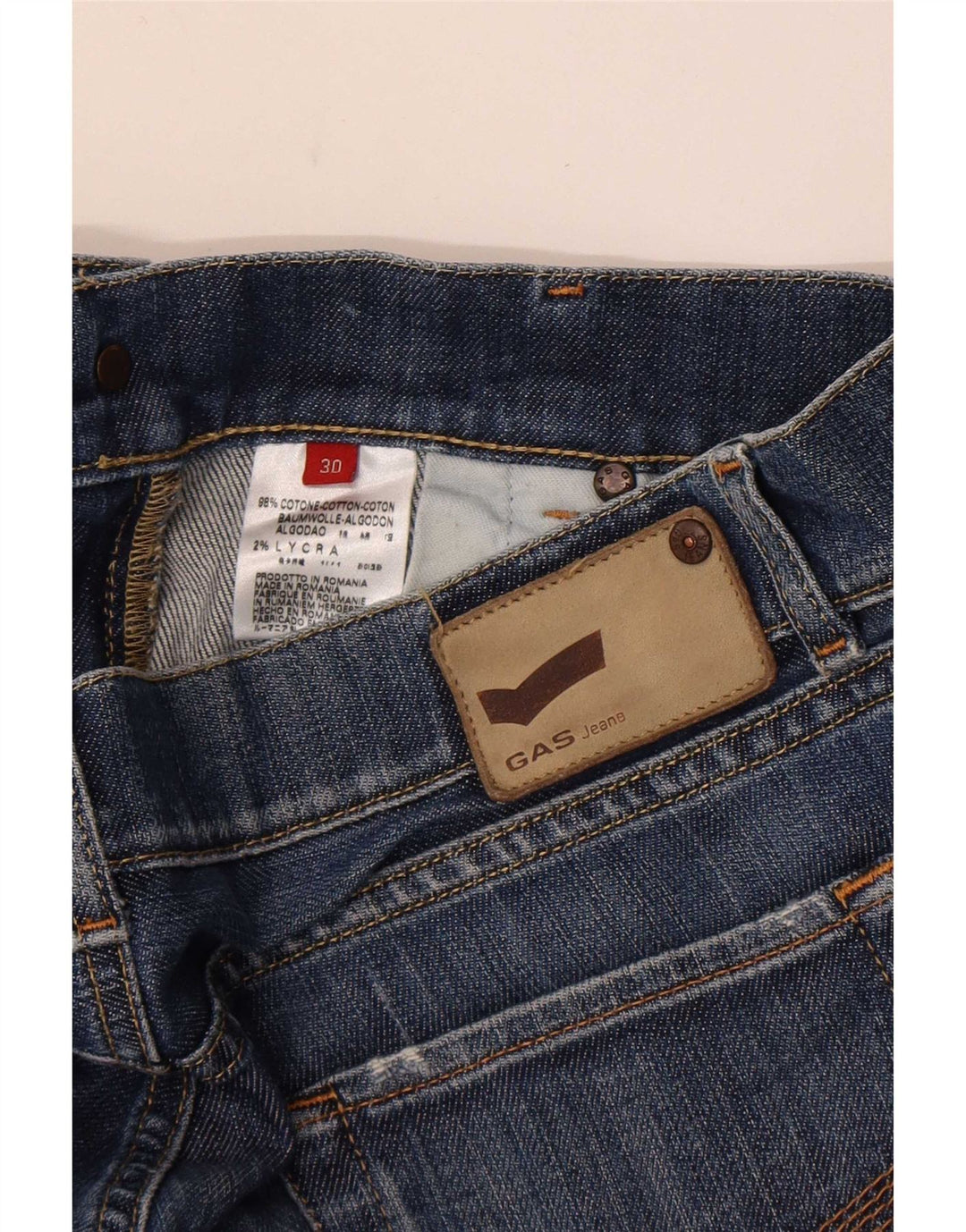 Blugi pentru dama Gas Bootcut W30 L32 Bumbac albastru