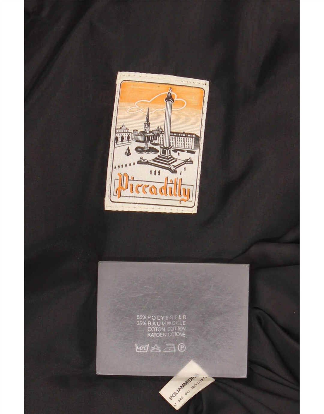 Palton pentru femei Piccadilly UK 10 Poliester negru mic