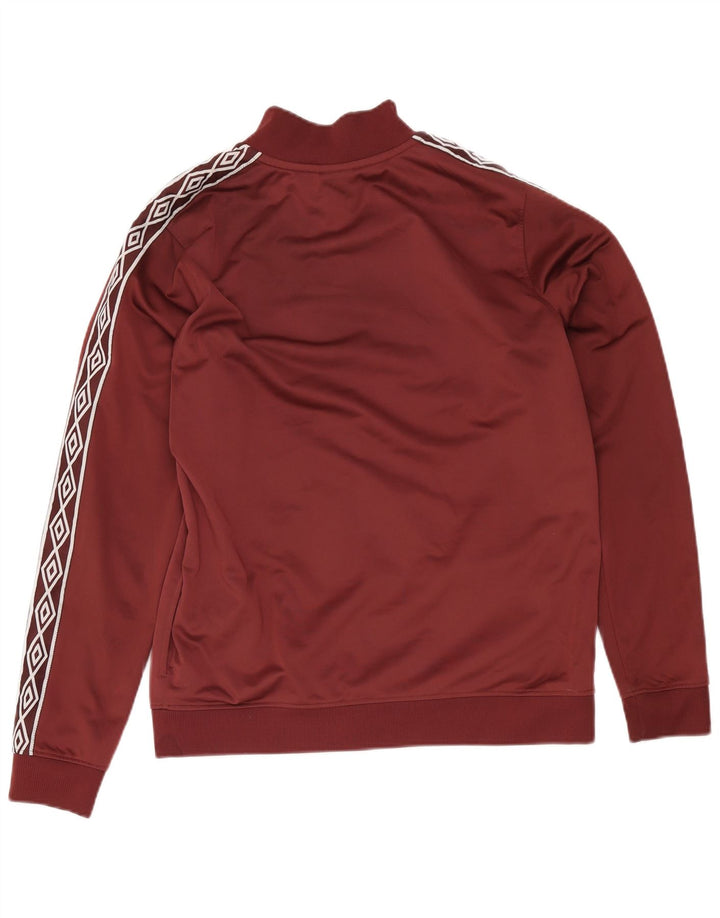 Jachetă de top pentru trening grafic Umbro pentru femei UK 16 Poliester burgundy mare