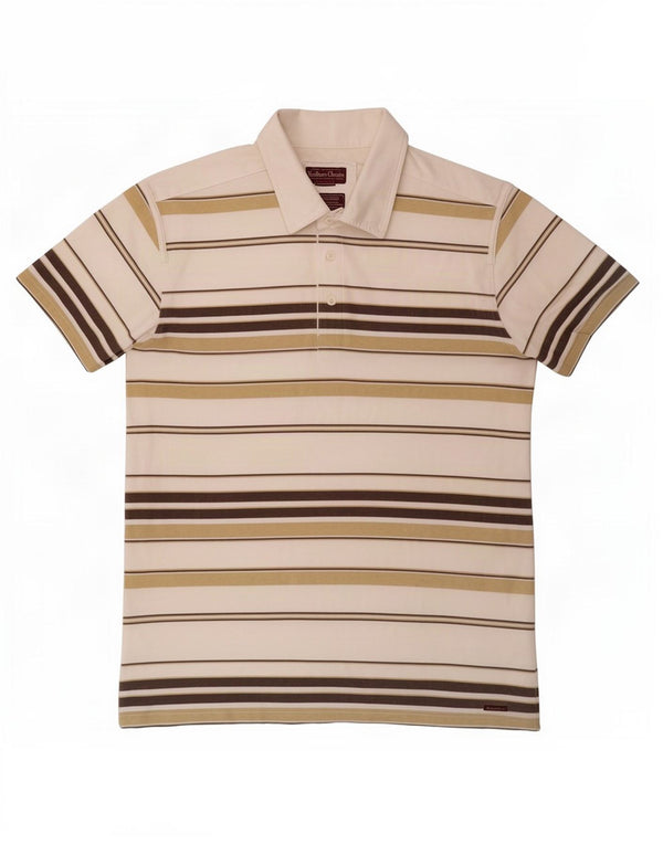 Tricou polo pentru bărbați Marlboro Classics XL, bumbac cu dungi albe